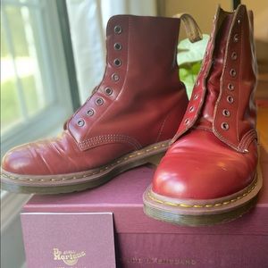 Doc Martens 1460 in Oxblood. Made in England.